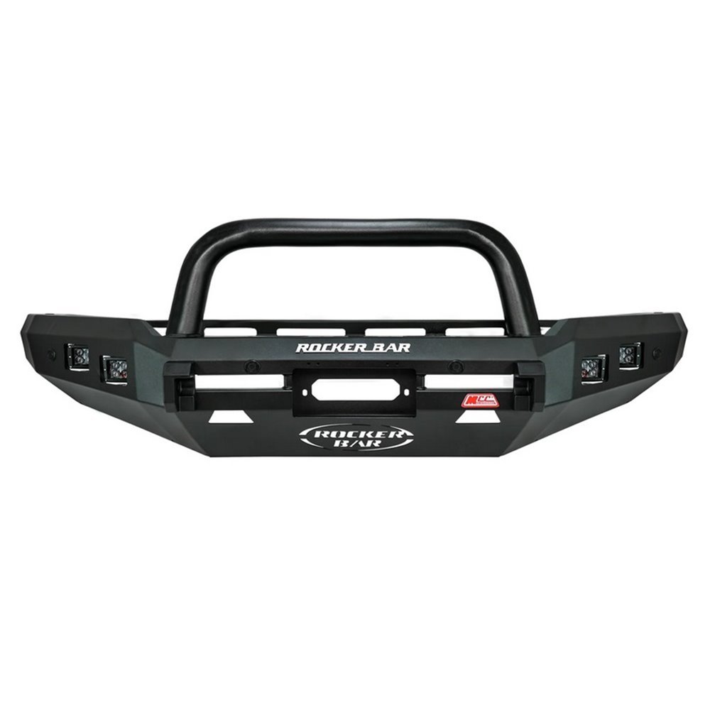 MCC Rocker Black Bullbar Single Loop Inc Fog Lights (Nissan D40 Navara 2011-2015) Spain Build