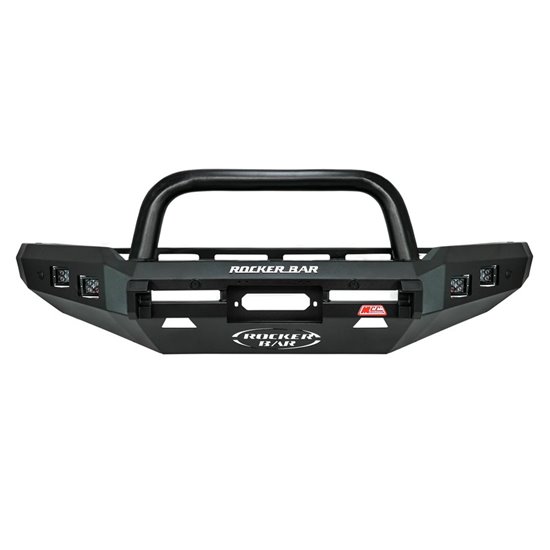 MCC Rocker Black Bullbar Single Loop Inc Fog Lights suitable for Toyota Landcruiser 78/79 Series 2007 on