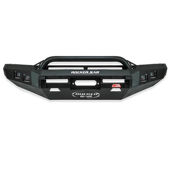 MCC Rocker Black Bullbar Single Loop Inc Fog Lights suitable for Toyota Landcruiser 78/79 Series 2007 on