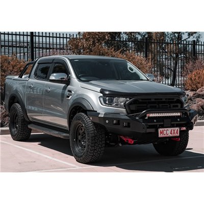 MCC Rocker Black Bullbar Single Loop Inc Fog Lights (Ford Ranger Next Gen 2022 on)