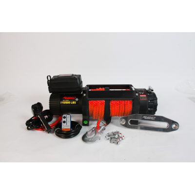 Rhino 4x4 12,500lbs Winch With Dyneema Rope