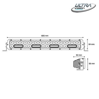 Ultravision NITRO Maxx 205W 24″ LED Light bar